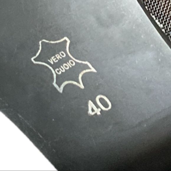 Ron White by Vero Cuoio made in Italy black patent leather & mesh lace up oxford - Picture 7 of 10